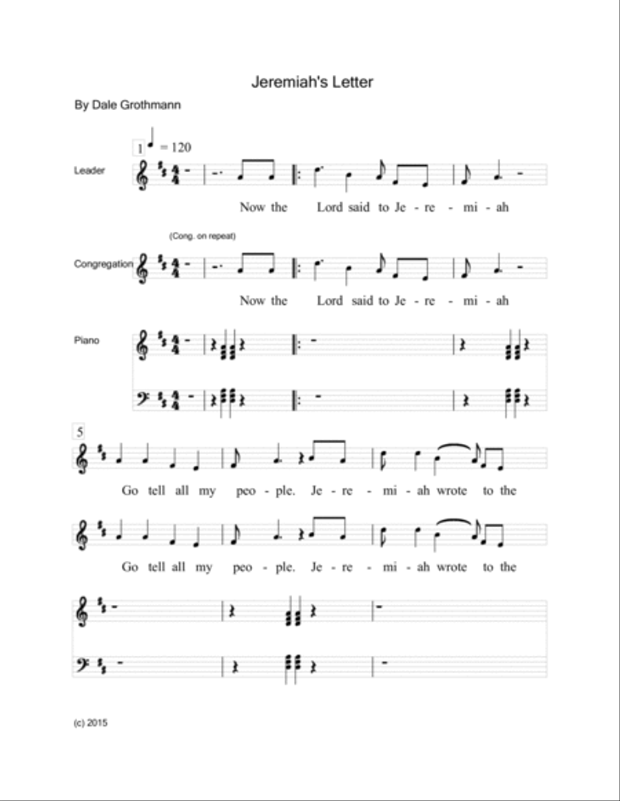 Jeremiah's Letter Voice scores gallery preview page 3