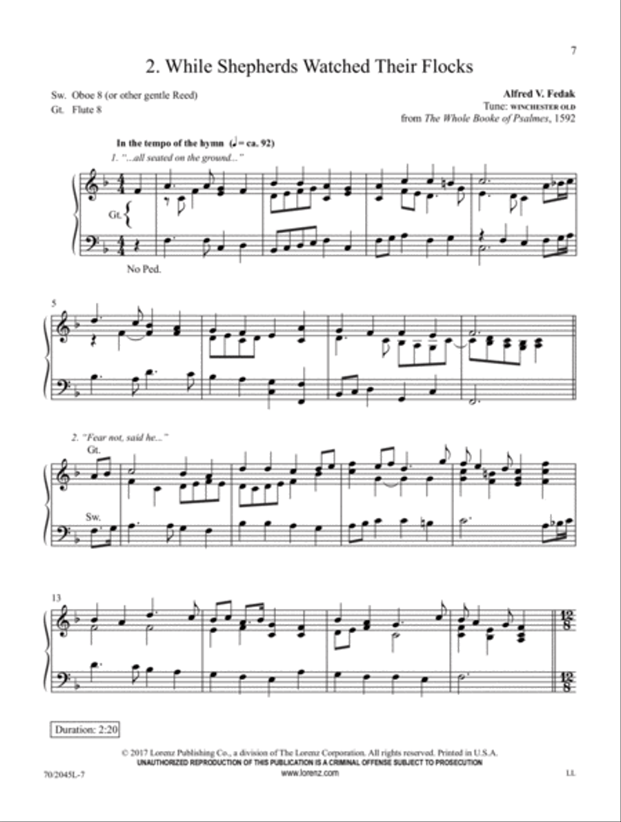 A Ring of Carols Organ Solo scores gallery preview page 3