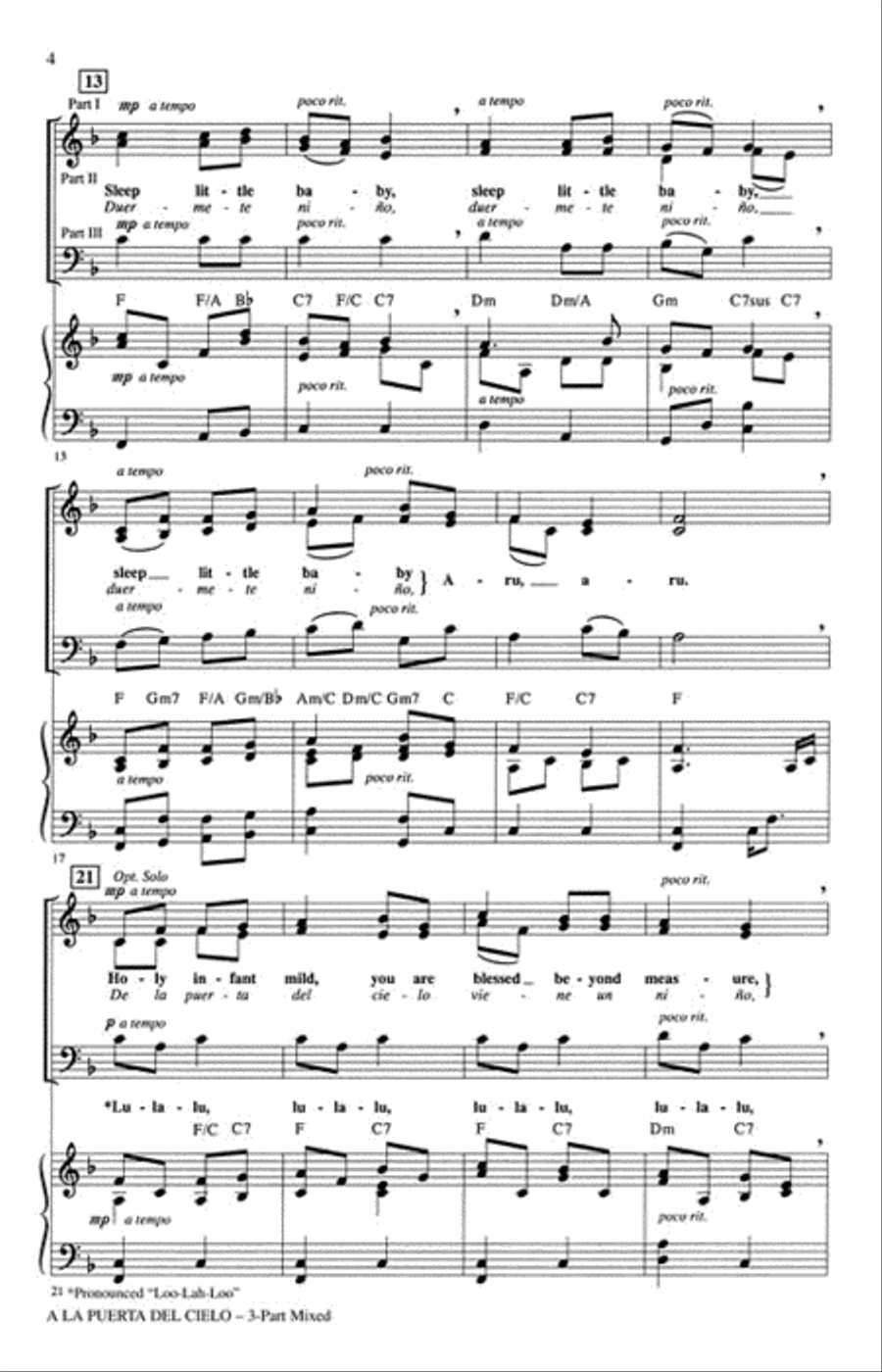 A la Puerta del Cielo 3-Part scores gallery preview page 3