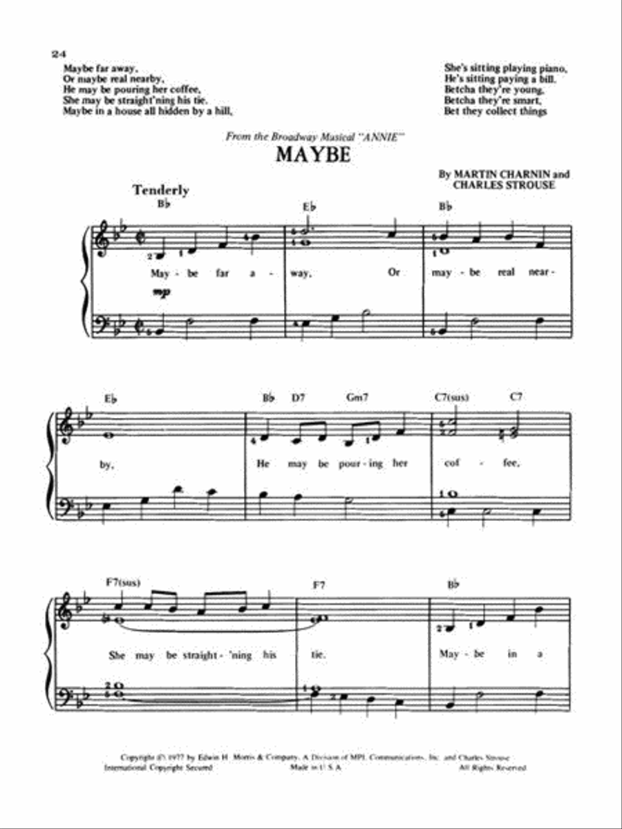 Annie (Broadway) Piano scores gallery preview page 7