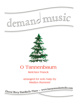 Book cover for O Tannenbaum - O Christmas Tree - lever or pedal harp solo