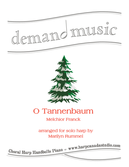 O Tannenbaum - O Christmas Tree - lever or pedal harp solo image number null