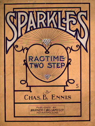 Book cover for Sparkles. Ragtime Two Step