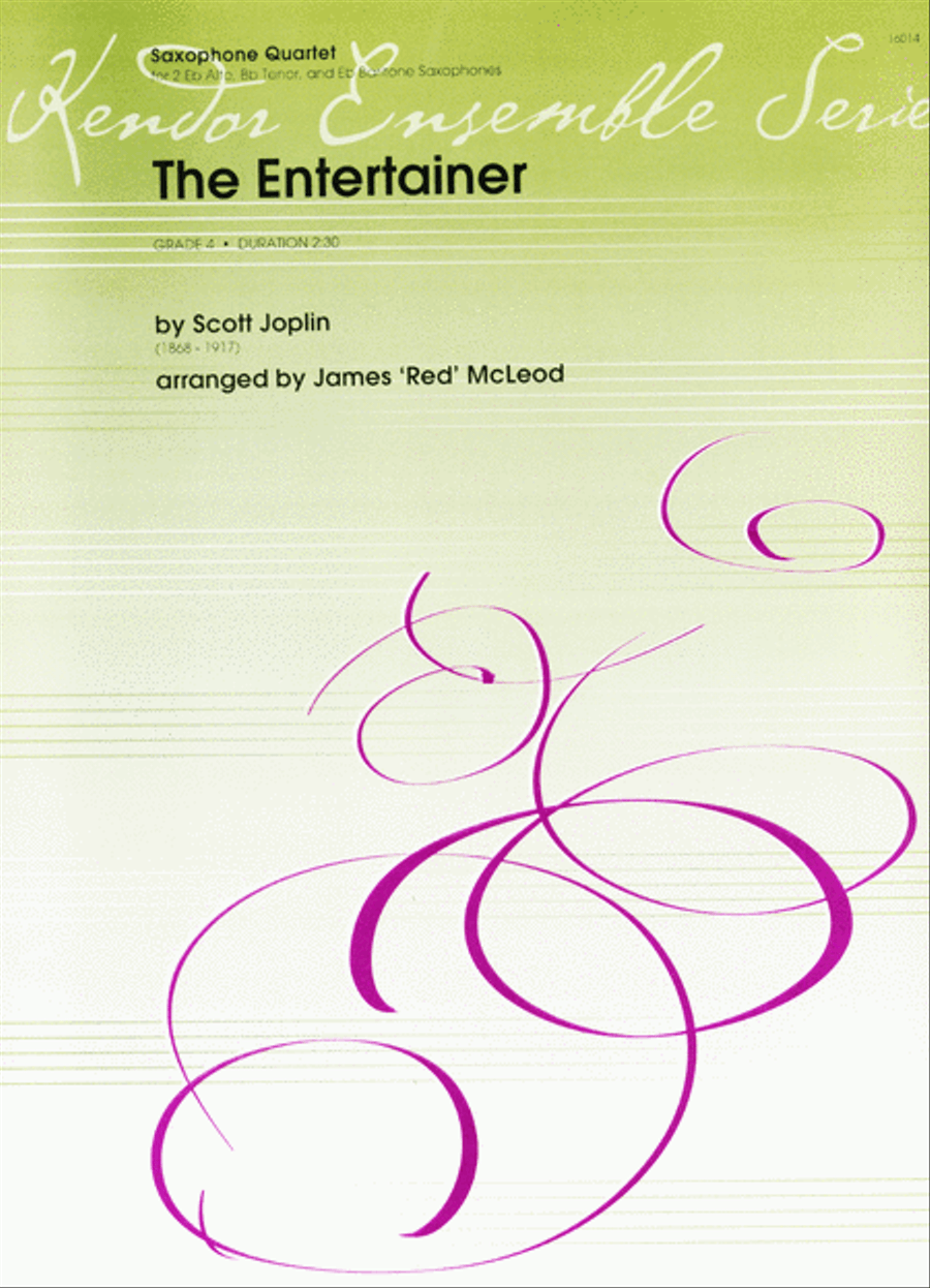 Entertainer, The Saxophone Quartet scores gallery preview page 1