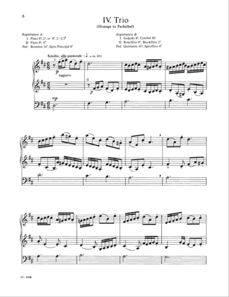 Partita on Duke Street (Callahan) Organ scores gallery preview page 4