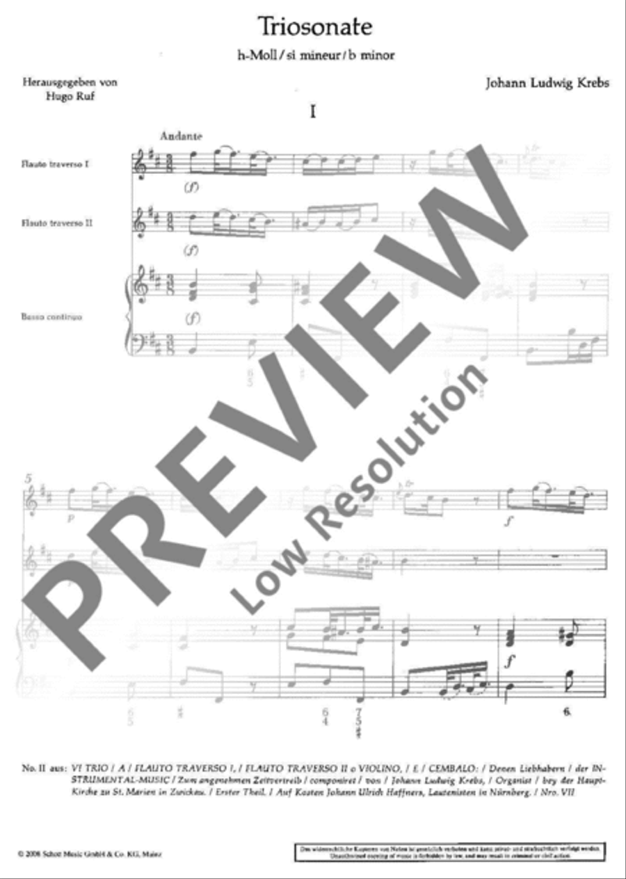 Triosonata B minor Triosonata B minor Flute scores gallery preview page 6