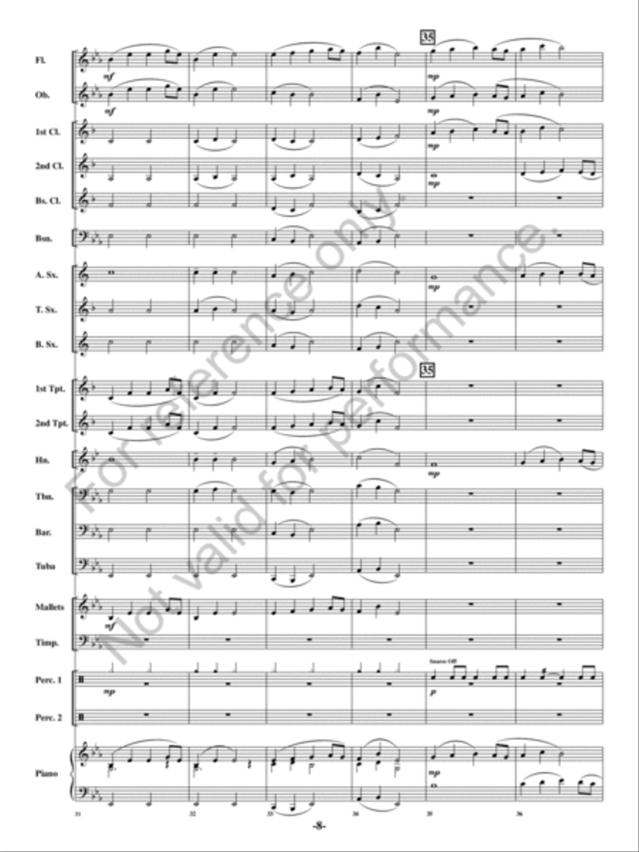 Chanson de Noel Chanson de Noel Concert Band scores gallery preview page 7