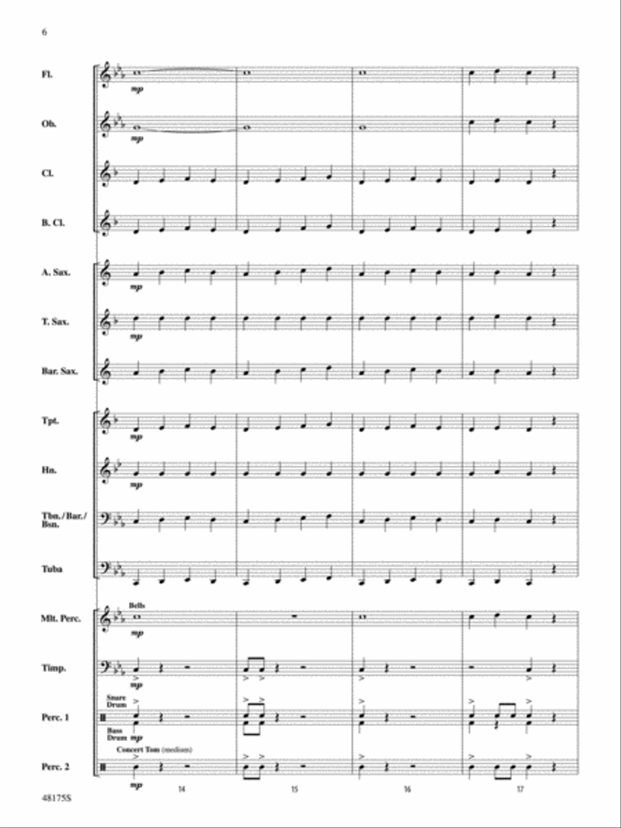 Dragon Bridge: Score Concert Band scores gallery preview page 6