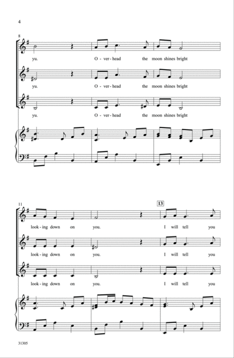 Bayushki Bayu (A Russian Lullaby) SSA scores gallery preview page 2