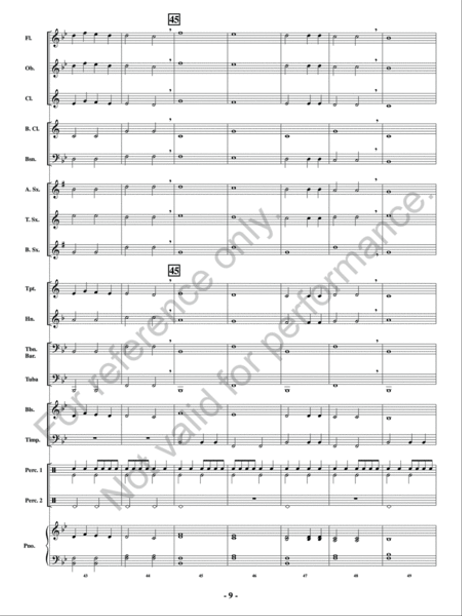 Ascension Of The Emperor Concert Band scores gallery preview page 10