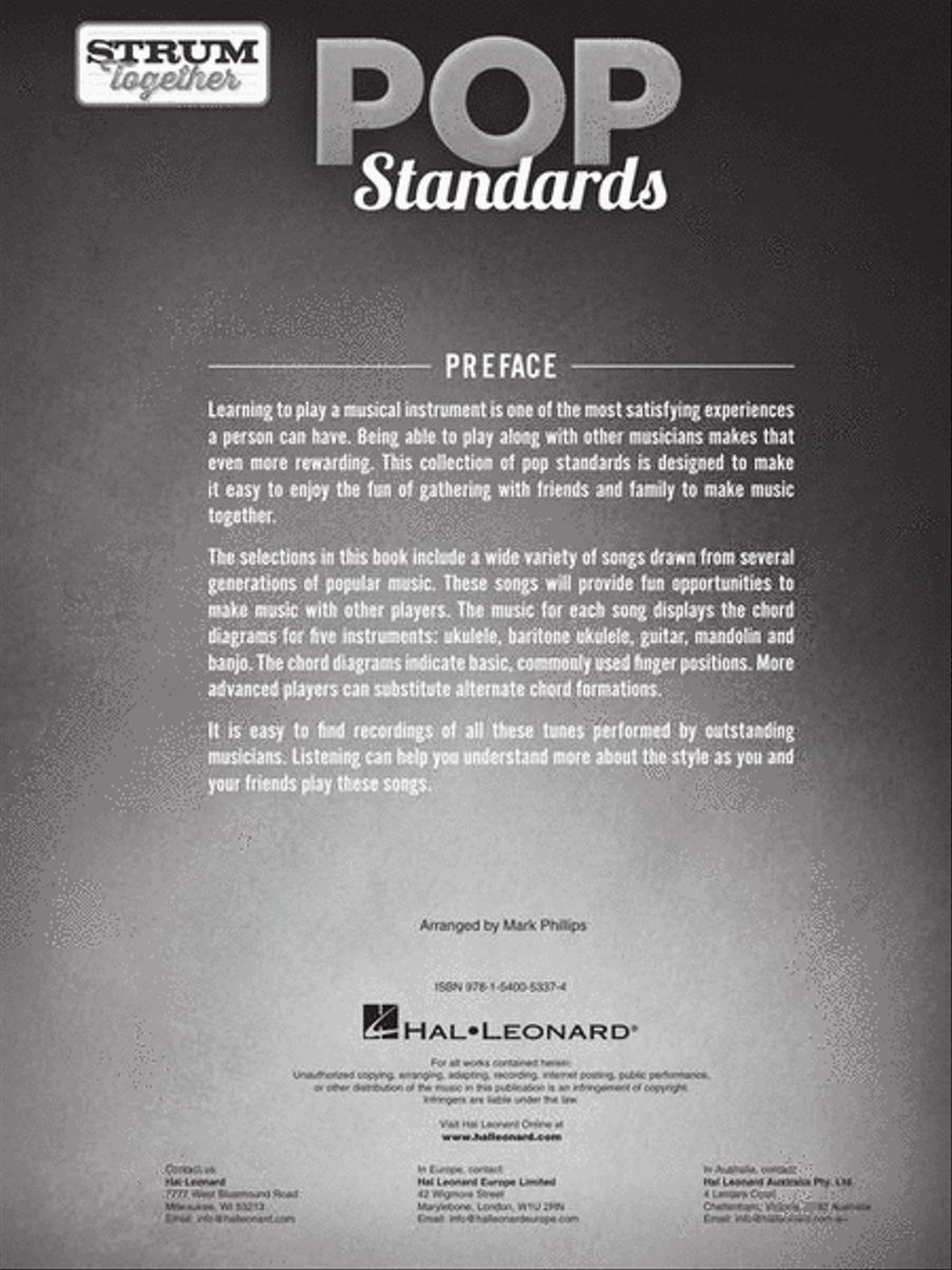 Pop Standards – Strum Together Banjo scores gallery preview page 4