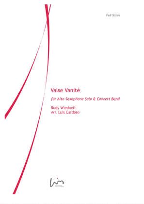 Book cover for Valse Vanité (transcription for Alto Saxoophone Solo & Concert Band)