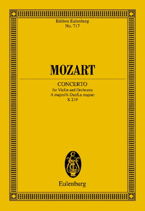 Book cover for Violin Concerto No. 5, K. 219