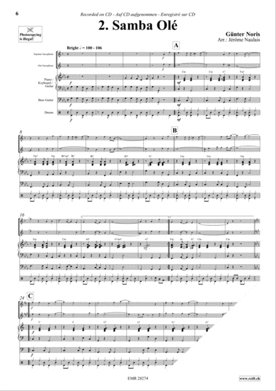 Let's Dance Volume 5 Woodwind Ensemble scores gallery preview page 4
