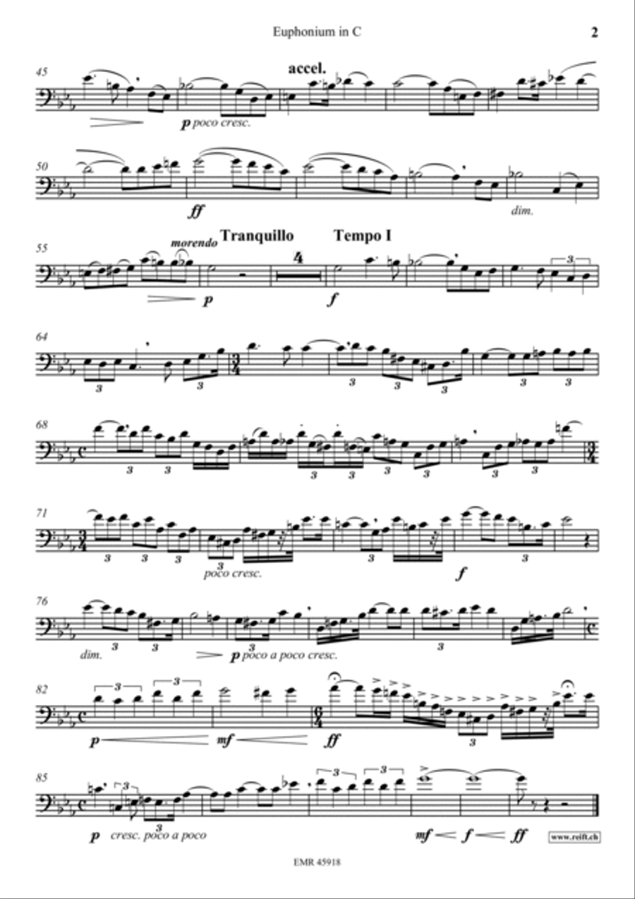 Poeme Euphonium scores gallery preview page 5