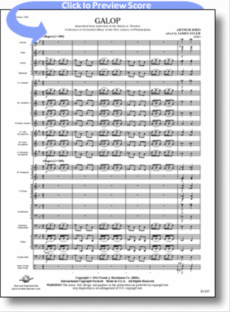 Galop Concert Band scores gallery preview page 1