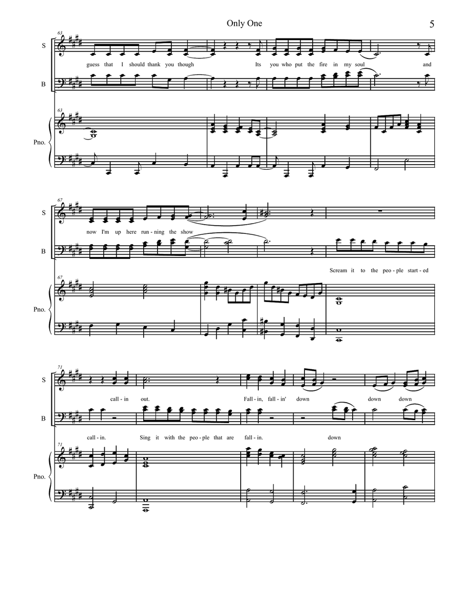 Only One 4-Part scores gallery preview page 5