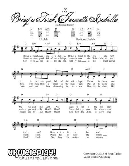 Christmas on 34th Street : 34 songs, 3-4 chords each, multiple keys for standard and baritone ukulel
