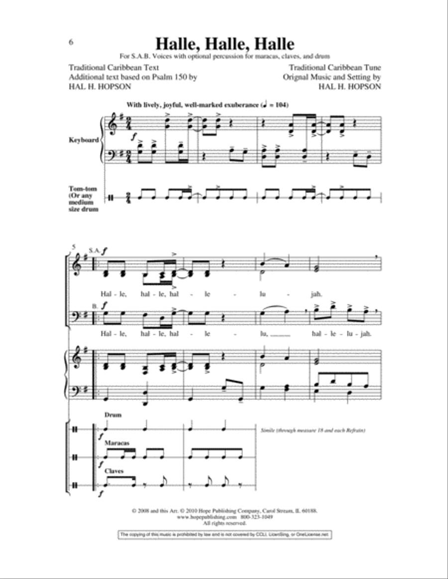 Easy Anthems, Vol. 2 Easy Anthems, Vol. 2 3-Part scores gallery preview page 9