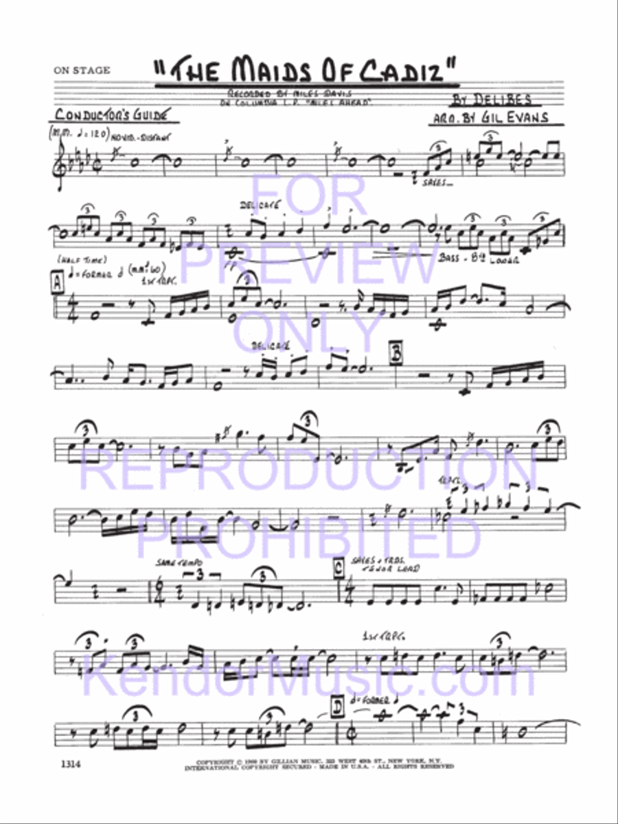 Maids Of Cadiz Jazz Ensemble scores gallery preview page 2