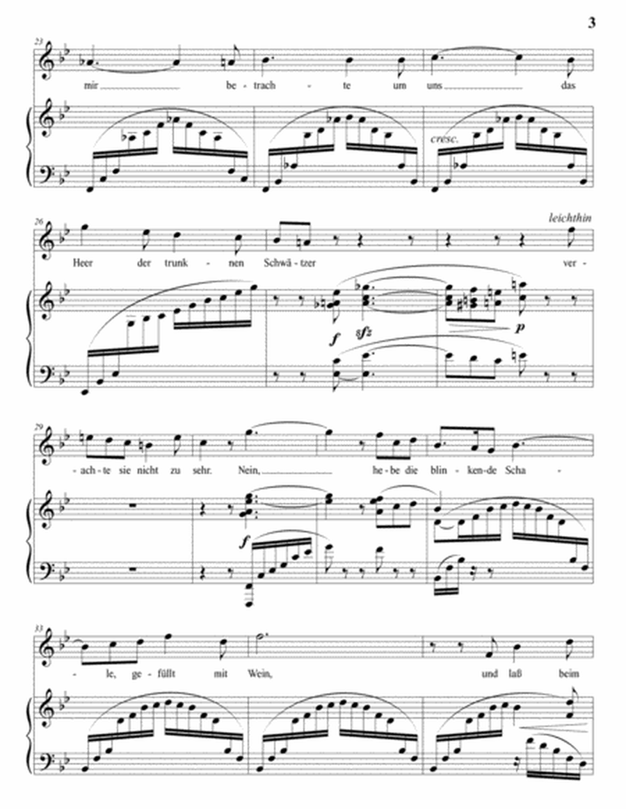 STRAUSS: Heimliche Aufforderung, Op. 27 no. 3 (in 3 high keys: B-flat, A, A-flat major)