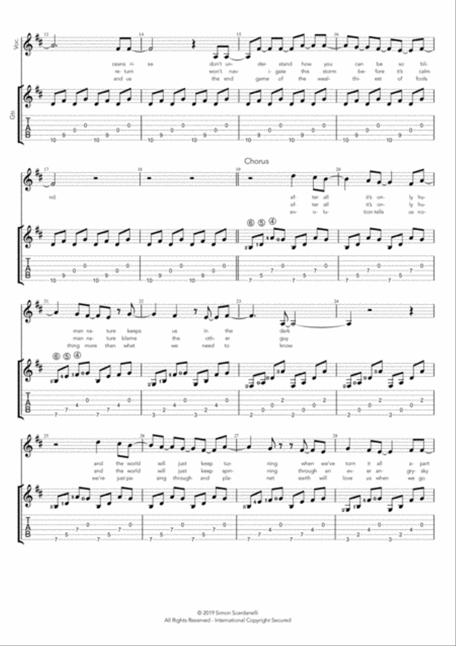 Human Nature Acoustic Guitar scores gallery preview page 2
