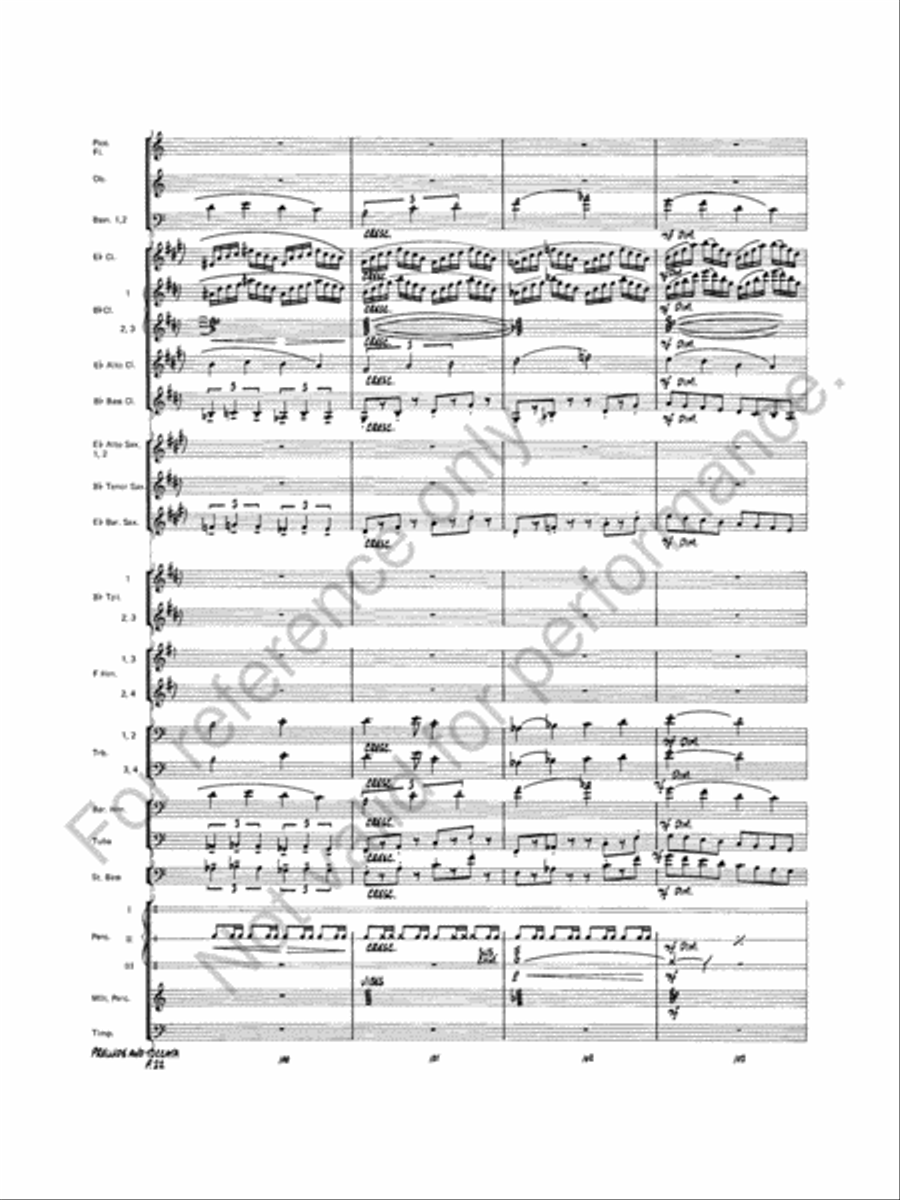 Prelude And Toccata Concert Band scores gallery preview page 23