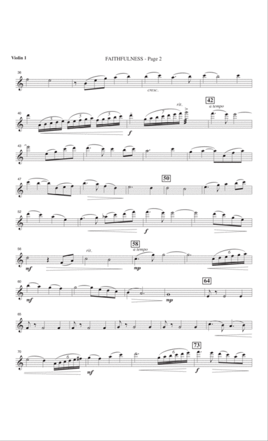 Faithfulness 4-Part scores gallery preview page 55