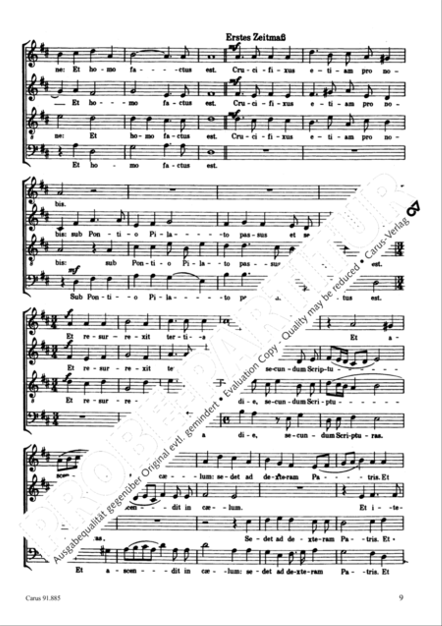 Missa brevis in D minor Missa brevis in D minor 4-Part scores gallery preview page 10