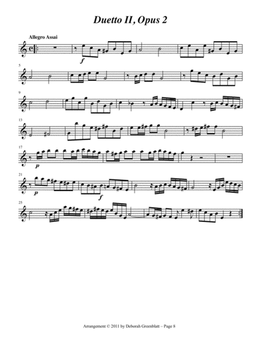 Quantz Duets - Mandolin B