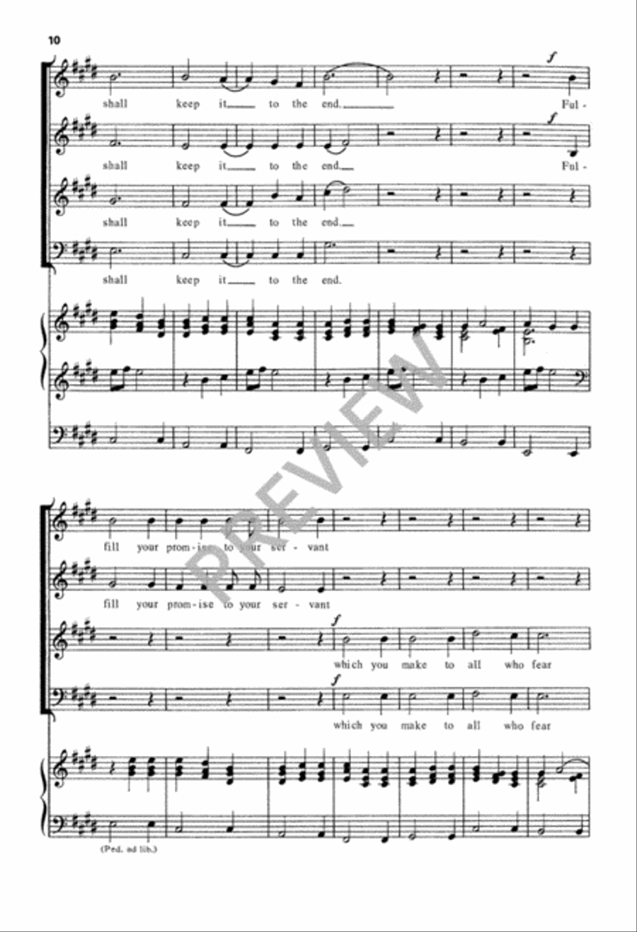 Teach Me, O Lord Teach Me, O Lord 4-Part scores gallery preview page 11