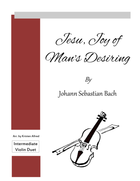 Jesu, Joy of Man's Desiring (Violin Duet) image number null