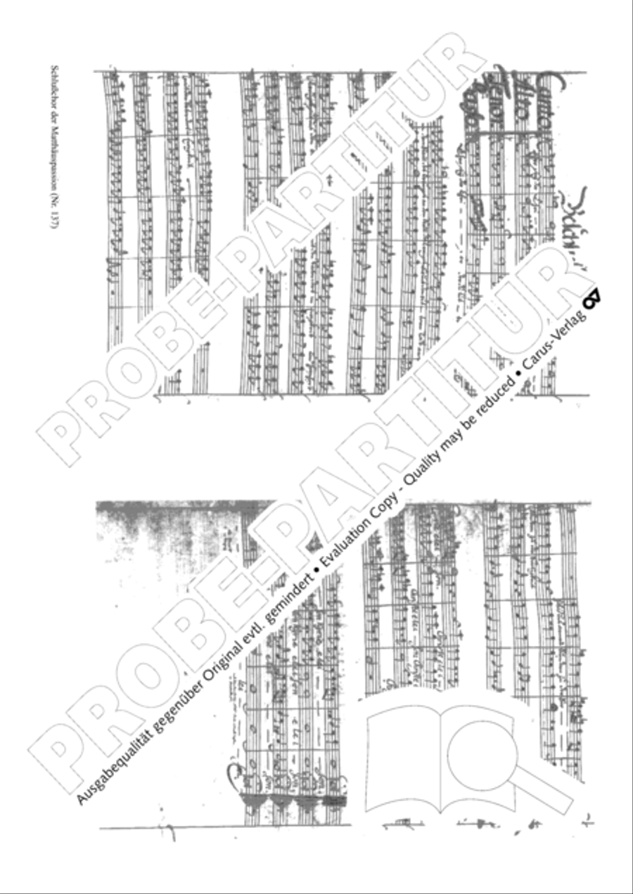 St. Matthew Passion (Matthaus-Passion) 4-Part scores gallery preview page 7