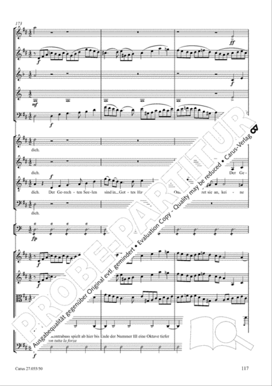 Ein Deutsches Requiem (German Requiem) 4-Part scores gallery preview page 124
