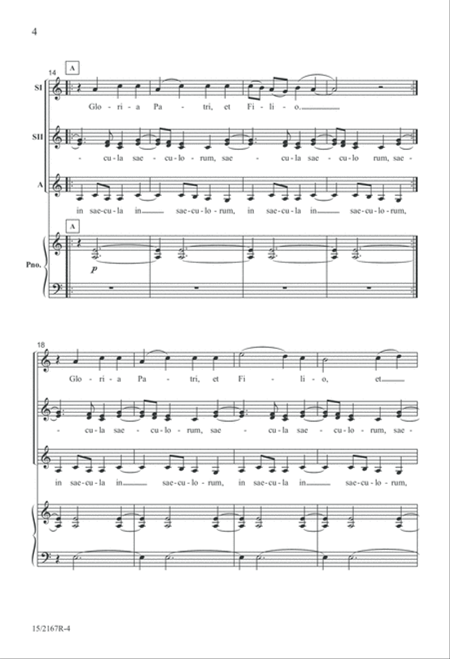 Gloria Patri SSA scores gallery preview page 4