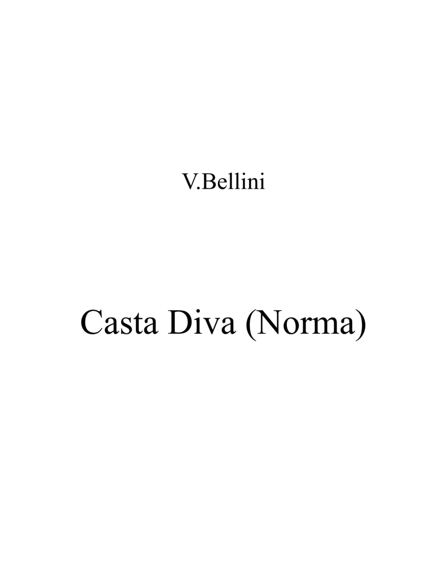 Casta Diva (Bellini)_C - major key (or relative minor key)
