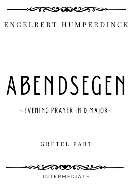 Humperdinck - Evening Prayer (Abendsegen) in D Major - Intermediate image number null