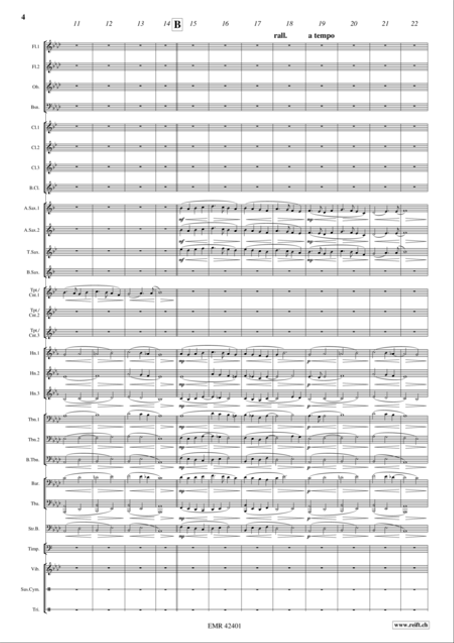 All Through The Night Concert Band scores gallery preview page 4