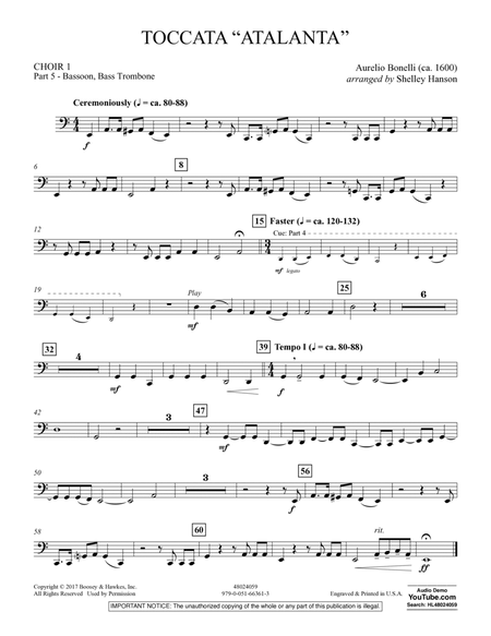 Toccata ("Atalanta") - Choir 1-Pt 5-Bassoon, Bs Tbn