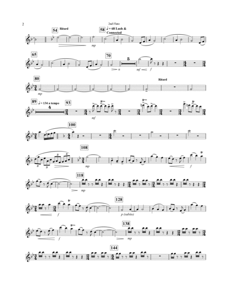 Concerto For Alto Saxophone And Wind Ensemble - Flute 2