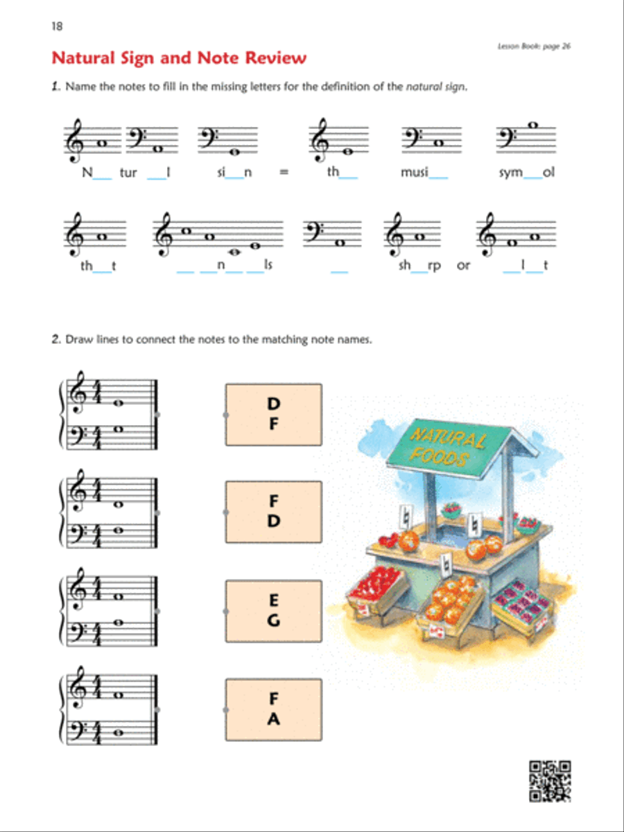 Premier Piano Course -- Notespeller Piano Method scores gallery preview page 4