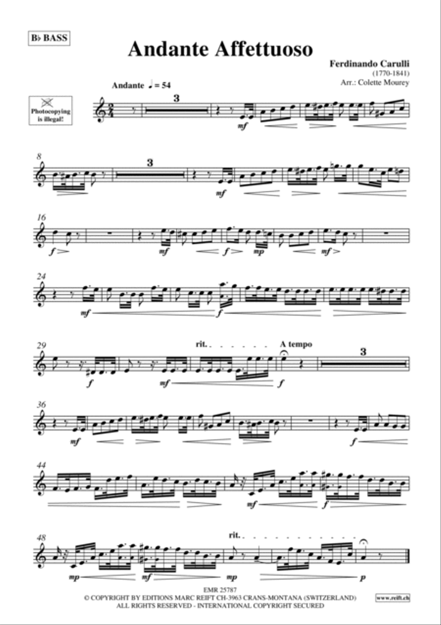 Andante Affettuoso Andante Affettuoso Classical Guitar scores gallery preview page 2