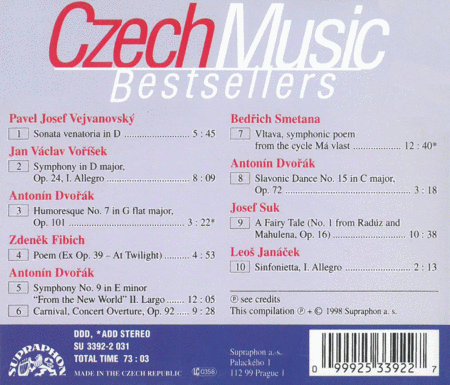 Czech Music Bestsellers