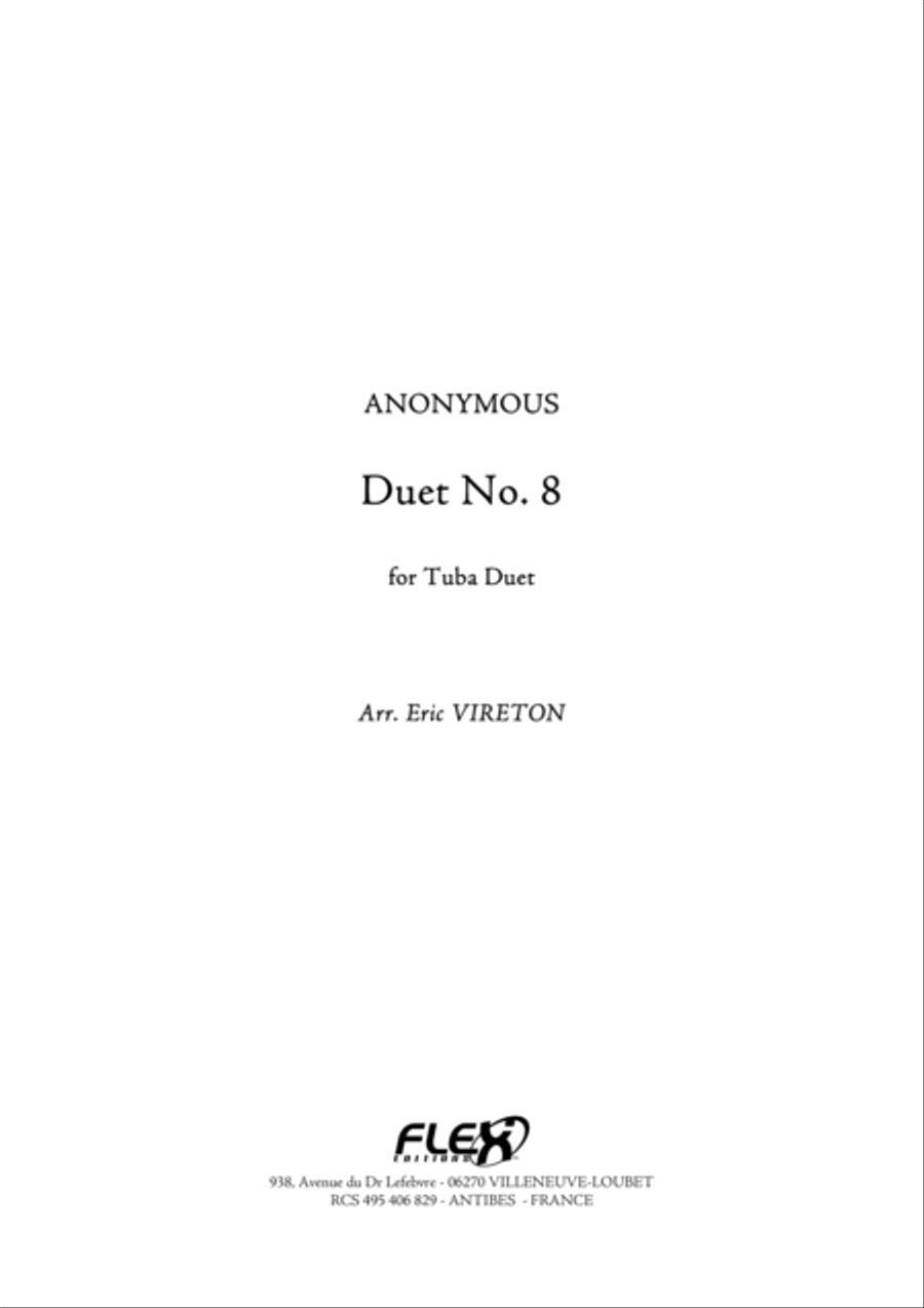 Duet No. 8 Duet No. 8 Brass Duet scores gallery preview page 1