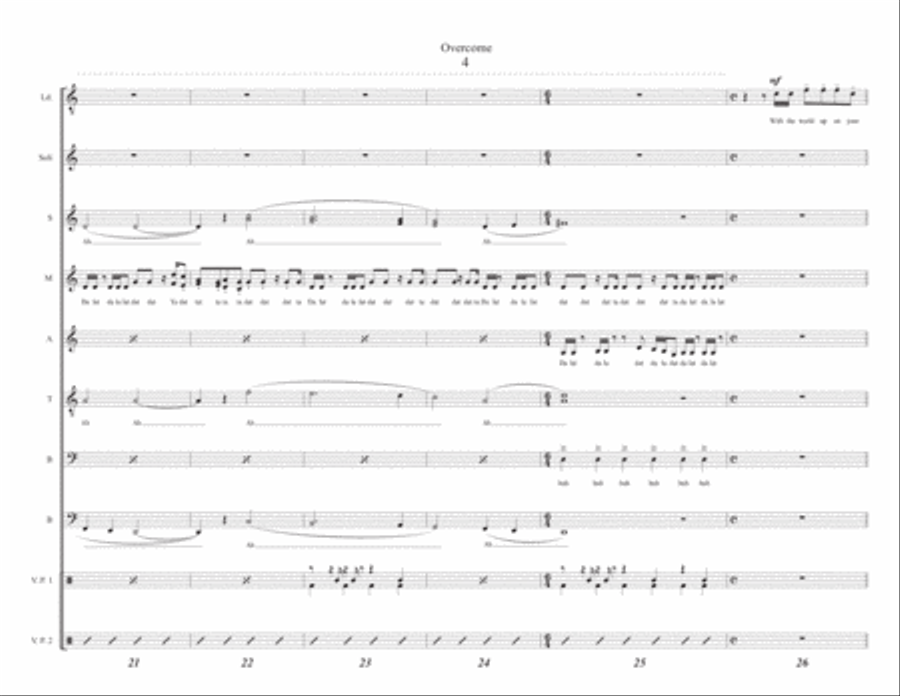Overcome 4-Part scores gallery preview page 4