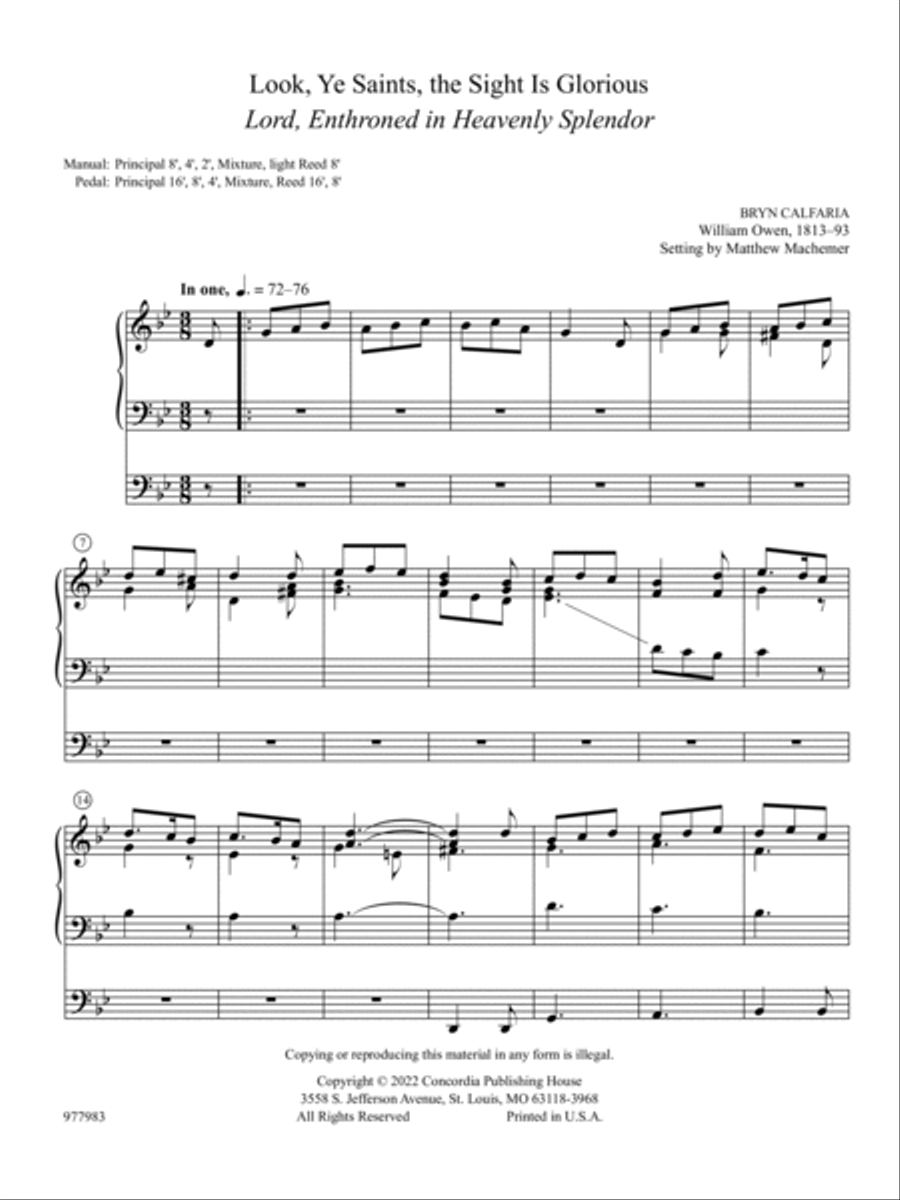 Bursts of Acclamation: Eight Organ Preludes for the Church Year Organ scores gallery preview page 2