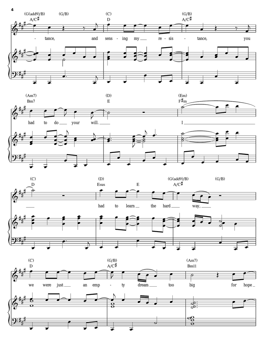 Hope Alone Hope Alone Piano, Vocal, Guitar scores gallery preview page 4