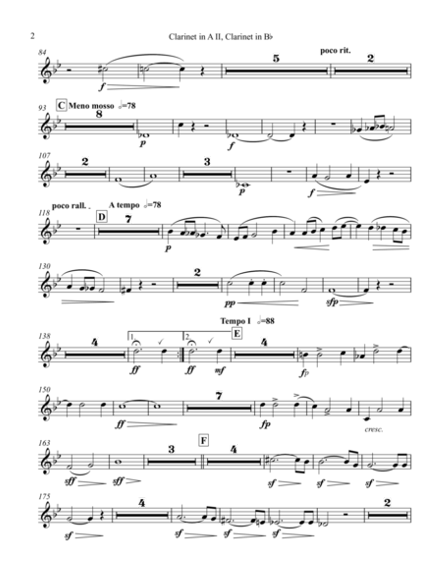 Sinfonia op. 18 Clarinet scores gallery preview page 3