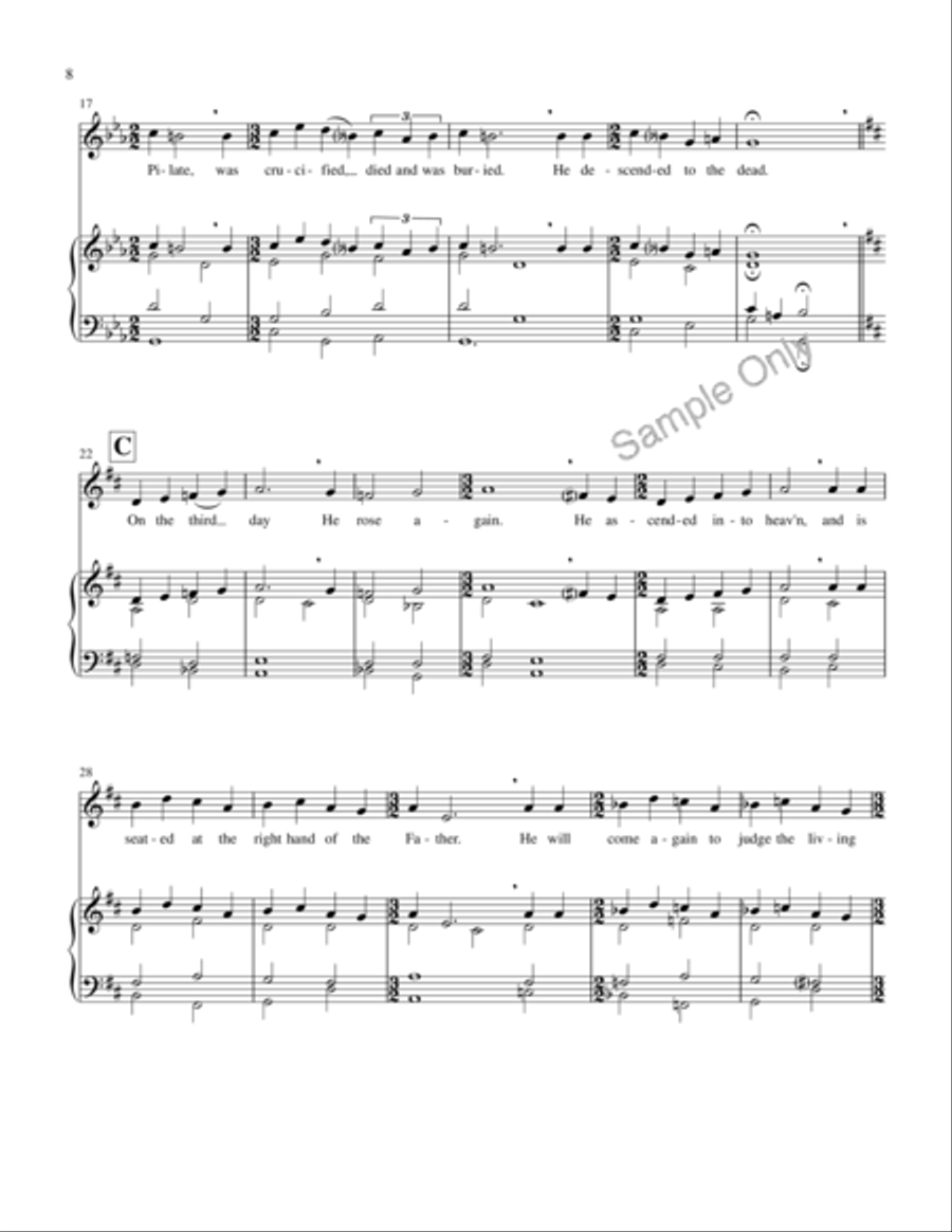Mass Of St Mary's Mass Of St Mary's 4-Part scores gallery preview page 13