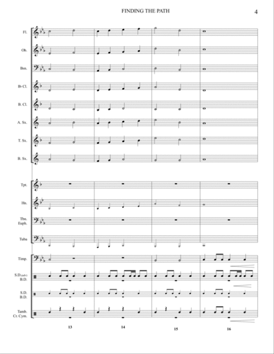 Finding The Path Concert Band scores gallery preview page 5